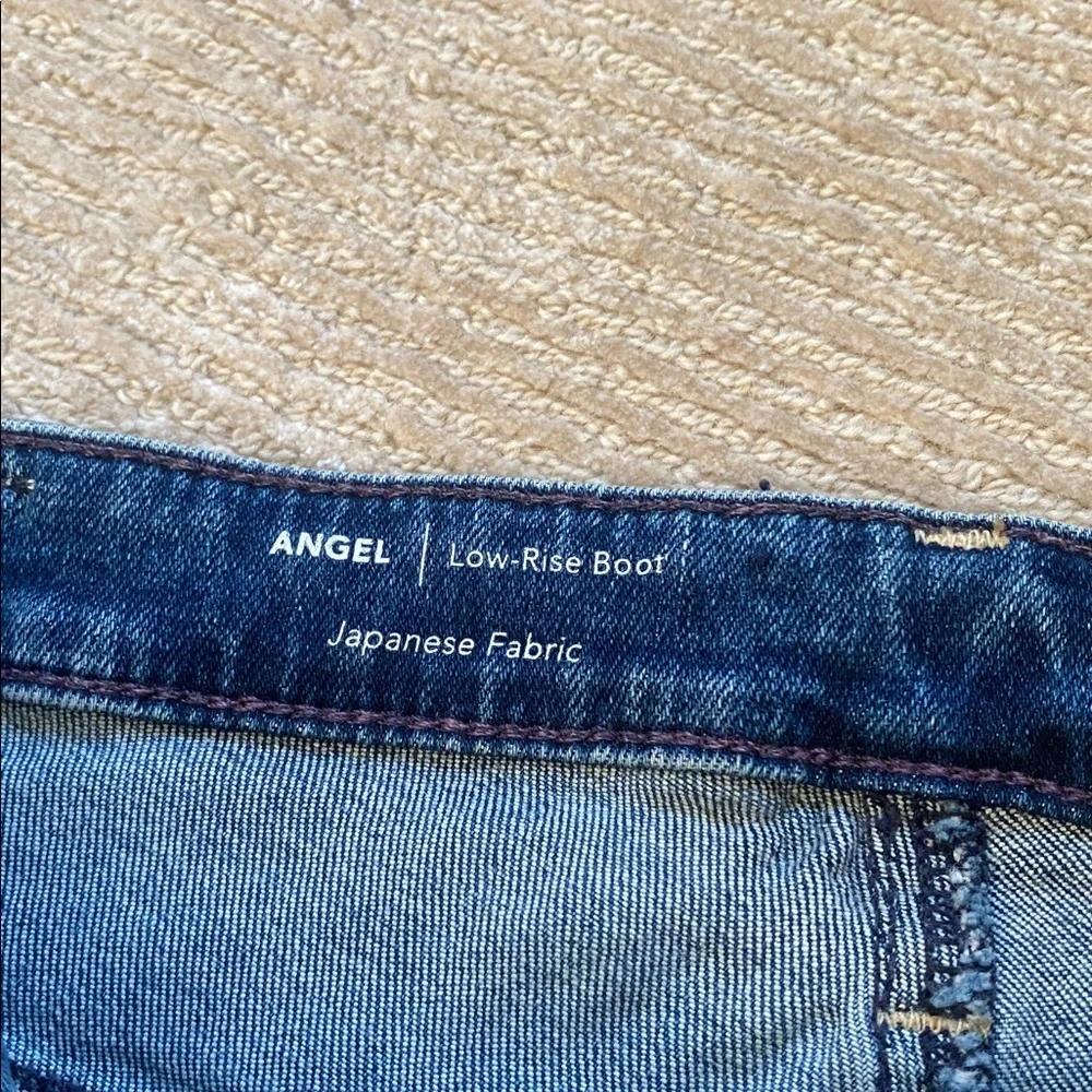 AG Adriano Goldschmied Angel Low-Rise Boot Cut Blue Denim Jeans Size 31 NWT - Picture 7 of 15